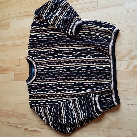 Vintage 90s Tundra Canada Biggie Hip Hop Grandpa Sweater Large